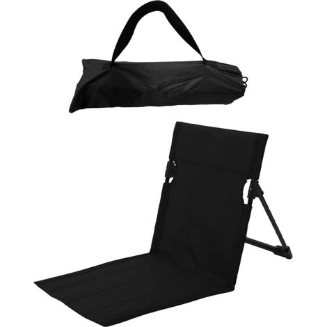 Coussin de plage, coussin de chaise pliant avec sac de transport et dossier, adapté au jardin, couleur sable (1/5)
