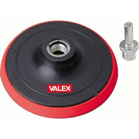 PLATORELLO CON VELCRO Ø115mm SMERIGLIATRICE M14 GAMBO 8mm TRAPANO VALEX