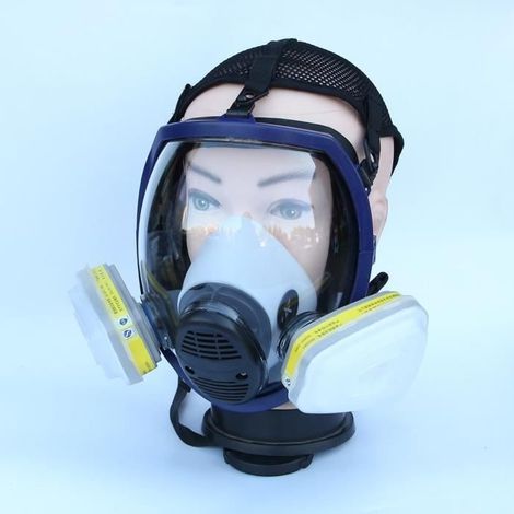Masque de filtre de peinture de respirateur de poussière de masque chimique de masque anti-gaz de masque chimique de plein visage (1/4)