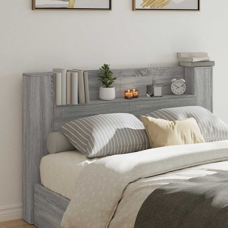 vidaXL Tête de lit Sonoma gris Bois d'ingénierie