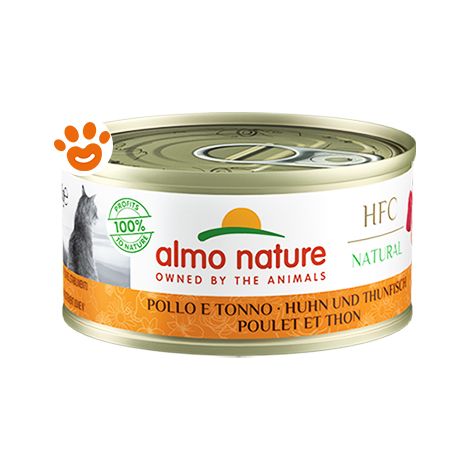 Almo Nature Cat HFC Pollo e Tonno Megapack - Lattina 70 Gr -