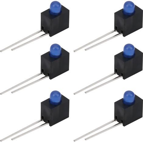 100 Stück 3-mm-LED-Fassungen, 90°-Lampenschirm, industrielle Steuerungskomponenten, gelbes Licht, Paneelmontage (1/5)
