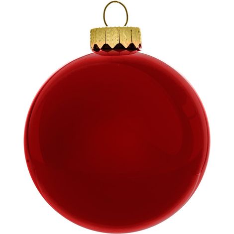 ARPIMEX Box 16 Sfere Natale Vetro D 80 Mm Rosso Scuro