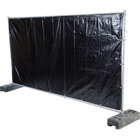 Zauntuch Schwarz 1,76 x 3,41 Meter - Pro Stück