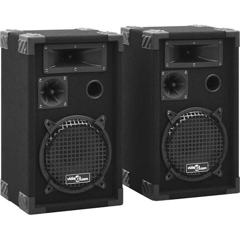 vidaXL Altavoces pasivos escenario profesional hifi 2 uds 800 W negro (1/2)