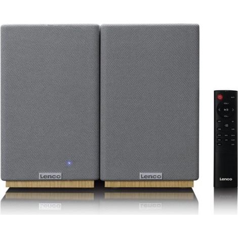 Enceintes bibliothèques actives/passives LENCO SPB-241WDGY Gris Bluetooth 5.3 2 x 40 W RMS (1/5)