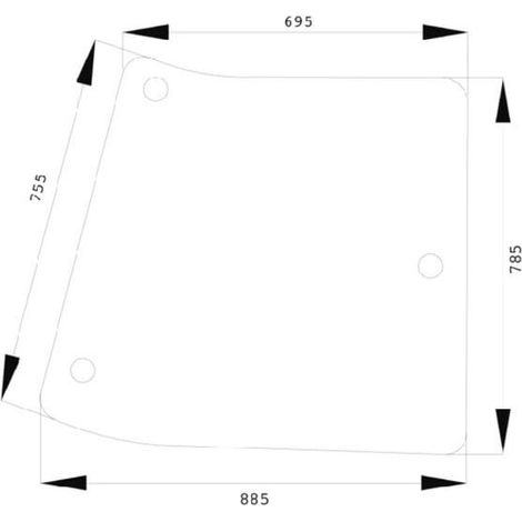 Cristal lateral UNIVERSAL R201575N (1/2)