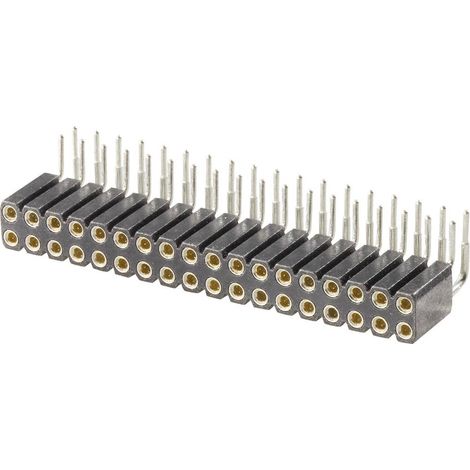 W & P Products Barrette femelle (de précision) Nbr de rangées: 2 Nombre de pôles par rangée: 10 154-020-2-50-10 1 pc(s) D28802