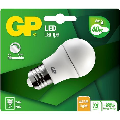 GP - LED Lamp Mini Globe, E27, DIM, 6W (40W), 470lm,