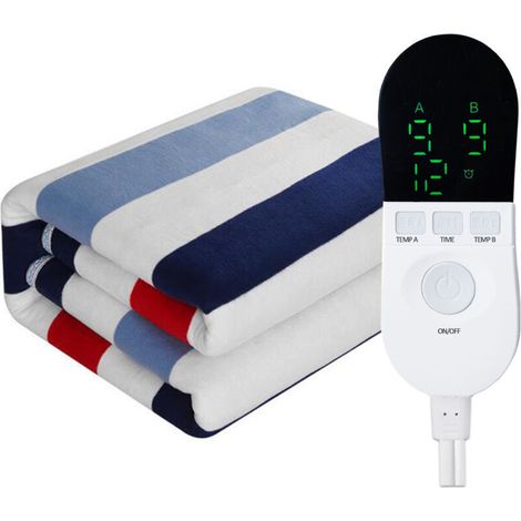 9 temperature settings, 12-hour timer, electric blanket, electric mattress, knee pad, heated blanket, European standard, 220V, double, 150 x 180 cm (1/5)