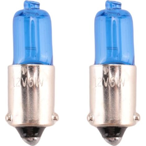 2X H6W BAX9S 6W Lampe de Stationnement une Marqueur Voiture au XéNon Blanc 12V 5000K (1/4)