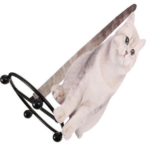Porte-papier toilette en fer forgé Cat Design pour salle de bain (1/5)