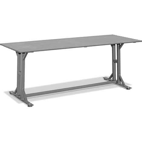 Andrys Tavolo in Acciaio in Tubo Ovale - 190cm