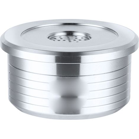 Wiederverwendbare Kaffeekapsel aus 18/8-Edelstahl mit Filter, kompatibel mit AAA 3A, C225, Delta Q, NDIQ7323 EP MINI Lavazza Silver Dot, 39,3 x 20,5 x 35,2 mm, Packungsinhalt: 1 Kapsel + 1 Reinigungsb (1/5)