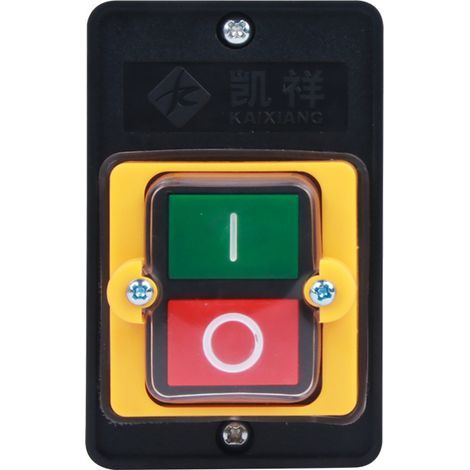 Interrupteur à bouton-poussoir étanche 220V/380V 10A – Commande directe pour équipements industriels – Boîtier ignifuge PC – Usage en milieu humide (1/4)