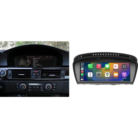Carplay, Écran Haute Définition, Intégration Smartphone, compatible avec BMW Série 3/5 E90/E91/E92/E93 E60 E61 E62, 3 5 Série CIC 8.8, Aucun-b (1/2)