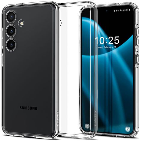 Funda para Samsung Galaxy S24 Spigen Ultra Hybrid con cubierta trasera transparente Crystal Clear + Cristal (1/5)
