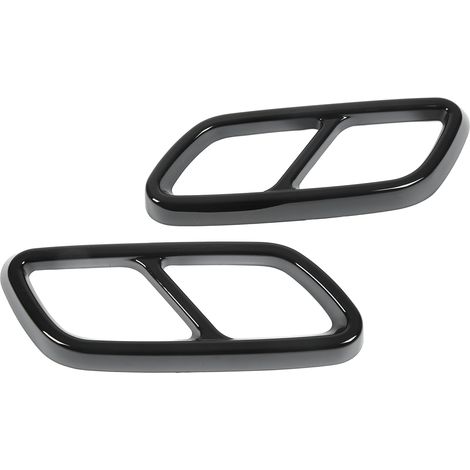 Paire de caches de silencieux d'échappement arrière de remplacement pour Mercedes-Benz Classe C W206 (à partir de 2021), noir brillant (1/5)