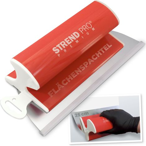 Glättkelle Strend Pro Premium Ergonomic 250 mm, Edelstahl, für Spachtel und Gipsputz (1/5)