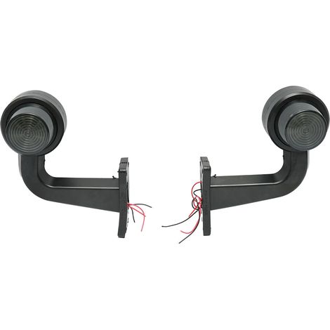 Set di luci di posizione laterali a LED rosso-bianco fumé 12V-24V Breckner Germany (1/4)