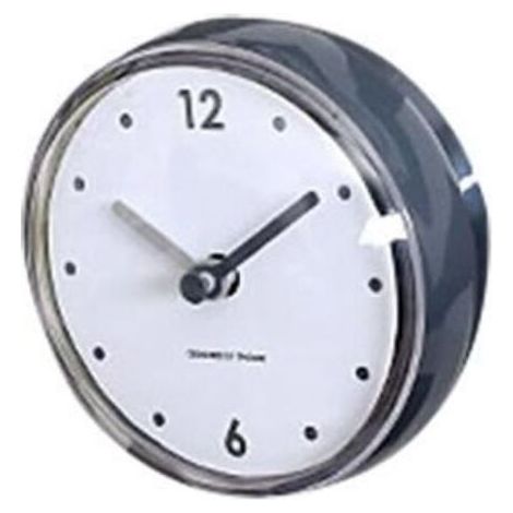 Horloge,Salle de bain cuisine étanche ventouse horloge murale décor douche minuterie décor maison salon décor - Type Dark Grey (1/4)