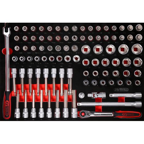 KS TOOLS Jeu de clés à douille 1/2' dans insert en mousse, 95 pcs ( 811.0095 ) (1/3)