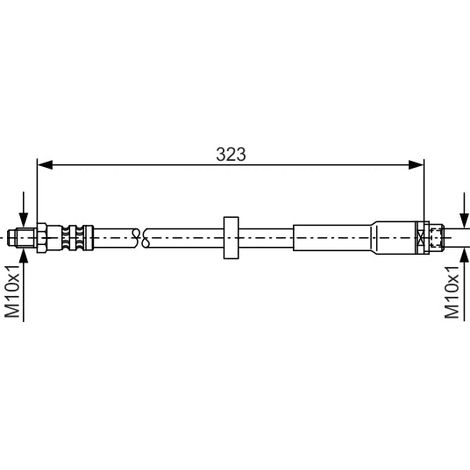 Flexible de frein Bosch 1 987 476 293 AUDI 4F0 611 775 4F0 611 775 D (1/4)