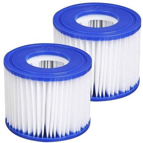 Cartouche filtrante de rechange pour pompe à bain à remous, filtre de piscine gonflable, installation facile, pompes filtrantes - 2 pièces (10,4 × 8 × 5,2 cm)-Muntra (1/4)