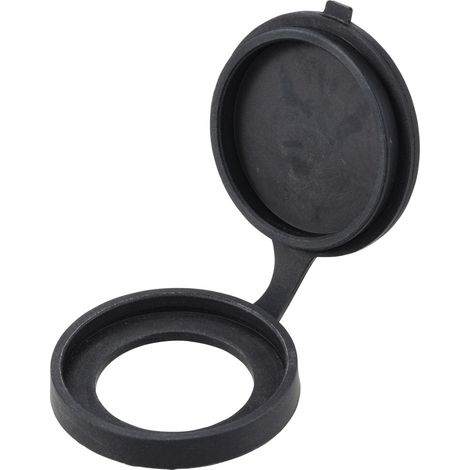 TRU COMPONENTS TC-11980472 Schutzkappe für Ø 22 mm Einbaubuchse IP65 Schwarz 43 x 7.2 Inhalt: 1 St.