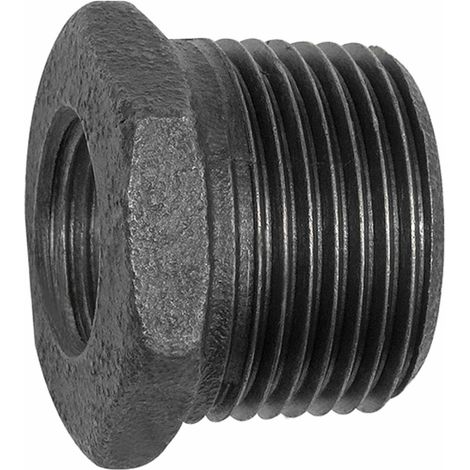 Riegler Reduzierstück 241, R 2 a., Rp 3/4 i. Temperguss schwarz (1/2)
