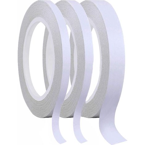 HOXILEELEO - rouleaux de ruban adhésif double face transparent pour loisirs créatifs, bricolage et scrapbooking (largeur 0,39 pouce/0,59 pouce) (1/3)