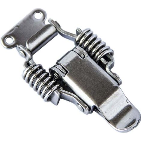 4 Pièces Loquet de Serrage en Acier Inoxydable Loquet de Boîte de Verrouillage à Levier Fermeture à Levier Moraillon de Porte Loquet à Bascule Fermoir à Ressort Loquet a Bascule(67.223.6mm) (1/3)