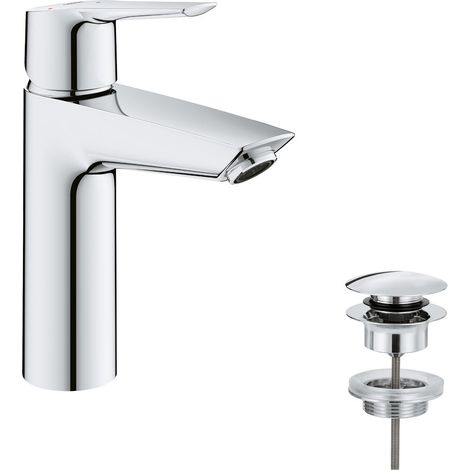 Grifo monomando para lavabo START FastFixation GROHE 23746002 caño recto - tamaño M - cromo
