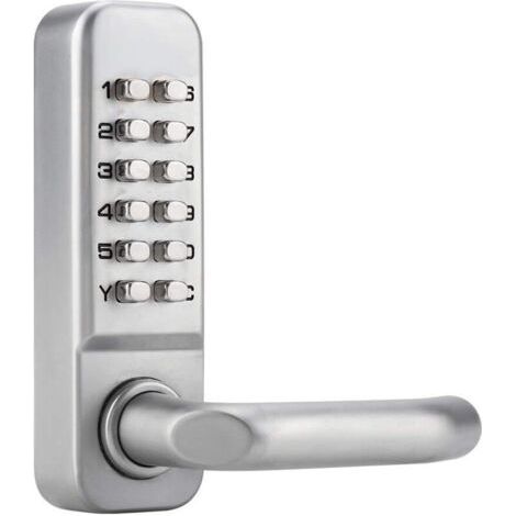 Serrure à code mécanique étanche, combinaison de code à 1 à 11 chiffres Mot de passe de sécurité Serrure codée Serrure de porte à combinaison mécanique sans clé pour porte de bureau en bois (1/4)