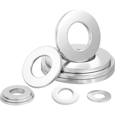 25 Pièces M4 x 12mm Rondelles Plate en 304 Acier Inoxydable, Rondelle de Carrosserie Épaisseur 1mm, pour La Construction, La Réparation (1/5)