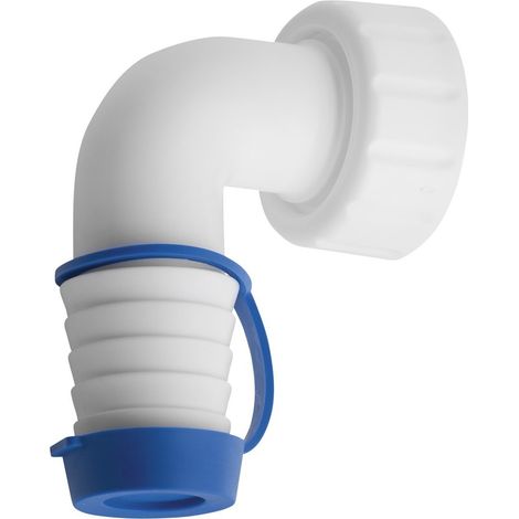Siphon encastré pour lave-linge, blanc
