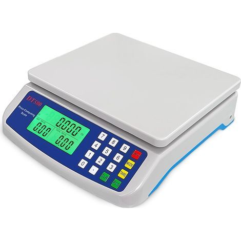 Digitale LCD-Waage, Genauigkeit 30 kg/1 g, gewerbliche Lebensmittelwaage, geeignet zum Wiegen und Berechnen von Lebensmittelpreisen. (1/5)