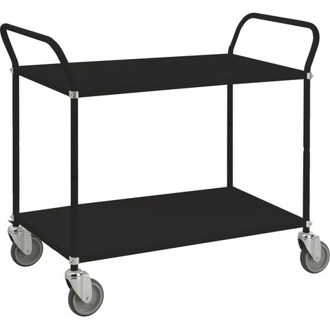 Carrello con colori tenuti 2 ripiani 4 ruote girevoli 2 con freni - Kongamek