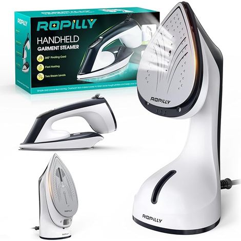 Garment Steamer Iron 2-in-1 1600 W Removable Ceramic Sole Vertical Steamer Horizontal Ironing Quick Conversion Automatic Shutdown Self-Cleaning (1/5)