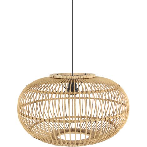 ABRILA AKUNADECOR Lampada a griglia naturale Modello Viseu Beige 50 Cm