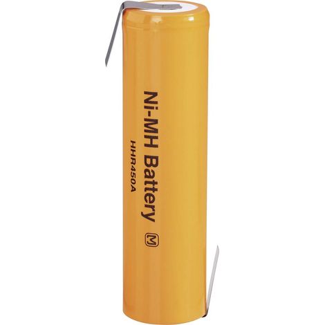 Batteria ricaricabile speciale 4/3 FA linguette a saldare a Z NiMH Panasonic HHR450A-LF 1.2 V 4500 mAh
