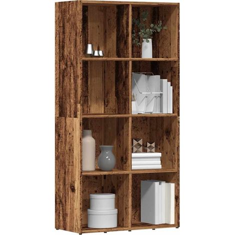 Bücherregal Altholz-Optik 66x30x130 cm Holzwerkstoff