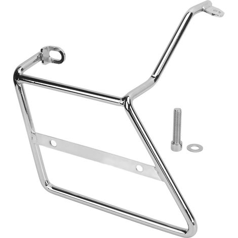 Supporto laterale per portapacchi moto, tubo in ferro elettrolitico, nessuna foratura richiesta, facile installazione, per DAX 125 ST125, diametro tubo 9 mm, superficie trattata, spazio di. (1/5)