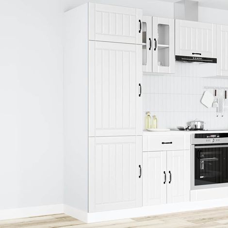 Maison Exclusive - Armadio da Cucina Lucca Bianco in Legno Multistrato