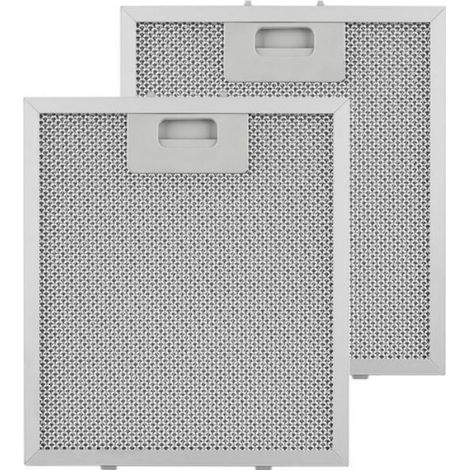 Klarstein Set 2 filtres à graisse de rechange pour hotte de cuisine Aurea - 23 x 26 cm - Lavables en machine - Aluminium (1/4)