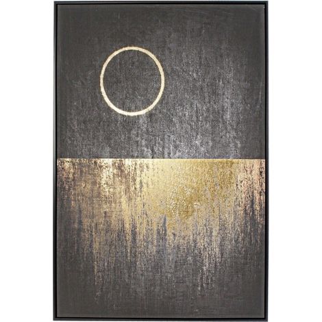 Quadro Bold 82 x 122 con stampa su tela con applicazioni fogli dorati (1/3)