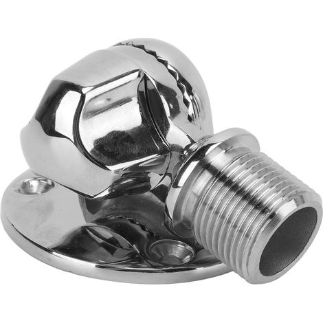 Support d'antenne marine, 25 mm/1 pouce, vissé, en acier inoxydable 316 poli, support d'antenne réglable à 180° (1/5)