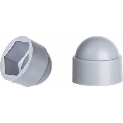 （Gris）Cache-écrous M6 pour clé de 10， 100 pcs.