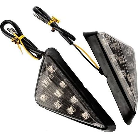 Stück Blinker, gelbe LED-Blinker, 12V Dreieck-Blitzmarkierungsleuchten, universelles gelbes Licht (1/5)