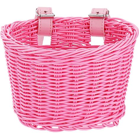 Panier avant amovible pour vélo enfant, panier de vélo, panier en osier, accessoires pour panier de vélo fille (1/5)